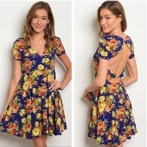 ‼️CLEARANCE TODAY ONLY ‼️ ROYAL FLORAL DRESS